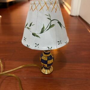 Decorative Table Lamp with Floral Shade